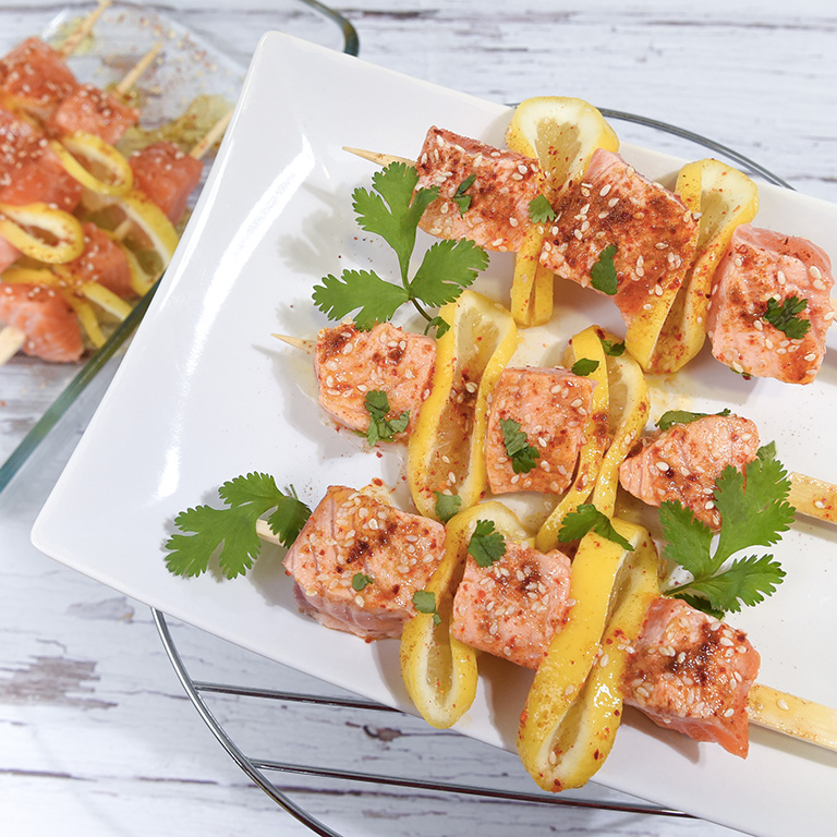 Brochette de Saumon Ecossais Label Rouge aux épices