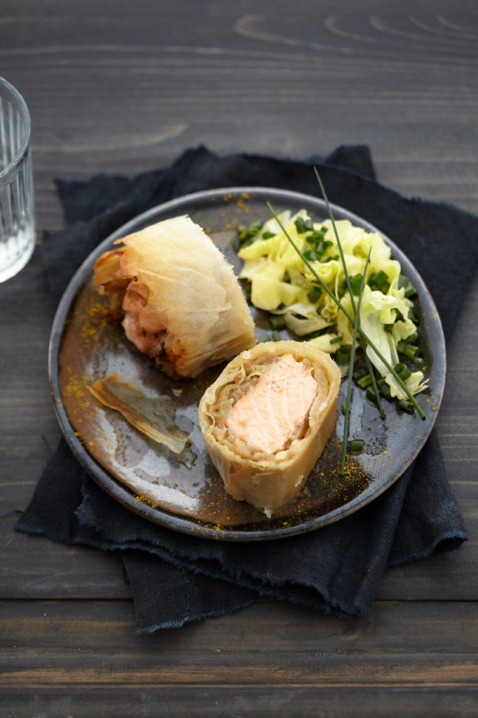 Strudel de saumon écossais Label Rouge au fenouil et oignon fondant