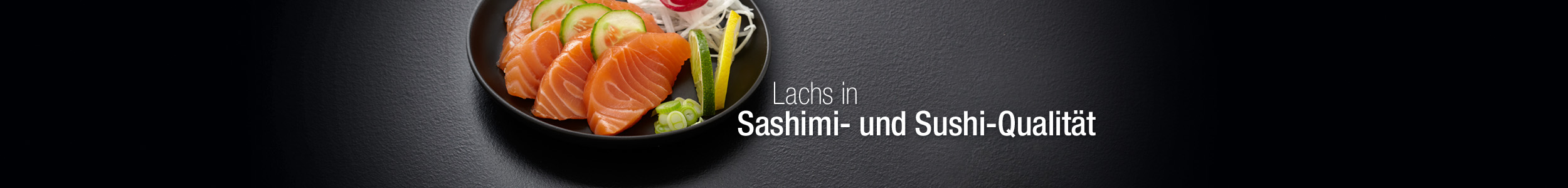 Lachs in Sashimi und Sushi Qualitat